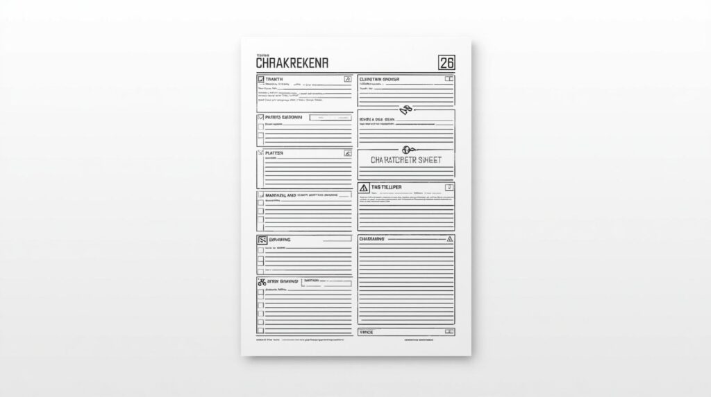 Standard Charakterbogen 5e